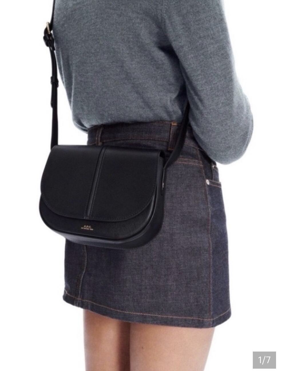 🖤 A.P.C. Betty Bag — Classic Black Leather Crossbody — Excellent Condition